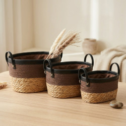 Straw Basket Set 3 Pcs